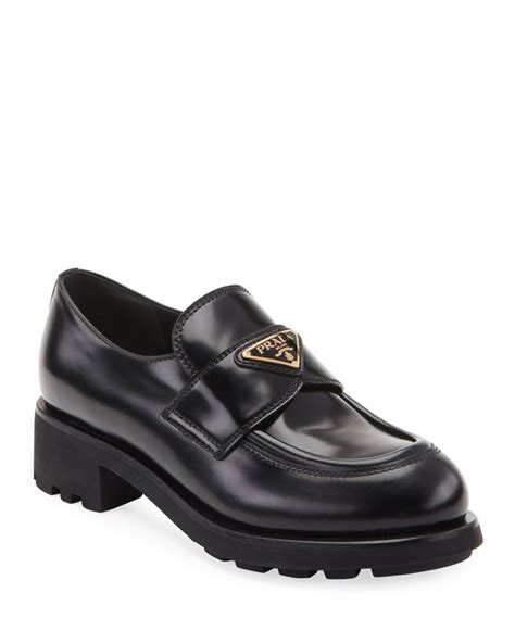 black prada slippers|prada moccasins men's.